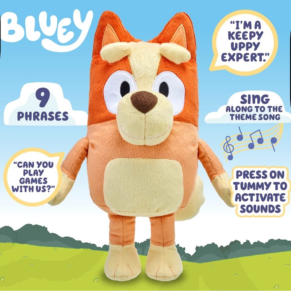 Lot of Two, Bluey and Bingo Talking Plush Toys - Picture 9 of 9